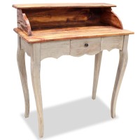 Vidaxl Writing Desk Solid Reclaimed Wood 31.5X15.7X36.2