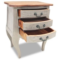 Vidaxl Bedside Cabinet Solid Reclaimed Wood 18.9X13.8X25.2