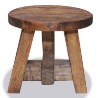 vidaXL Stool Solid Reclaimed Wood