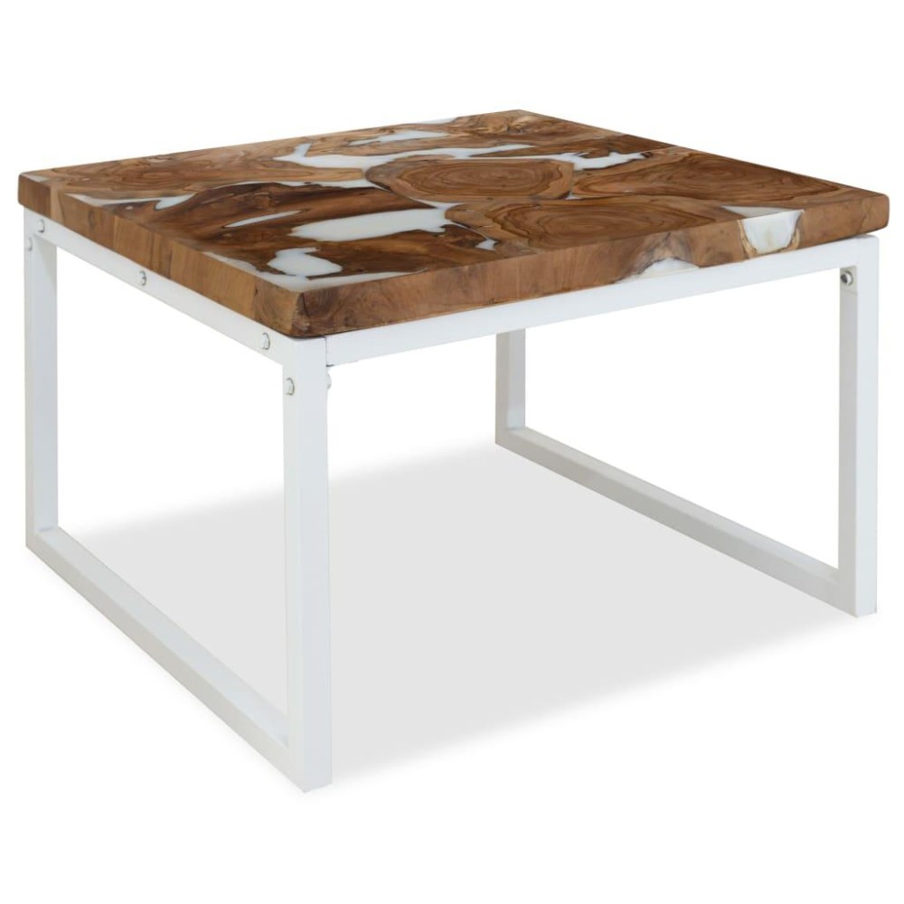 vidaXL Coffee Table Teak Resin 23.6