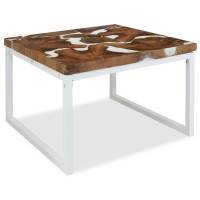 vidaXL Coffee Table Teak Resin 23.6