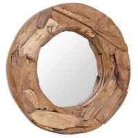 vidaXL Decorative Mirror Teak 23.6