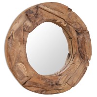 vidaXL Decorative Mirror Teak 23.6