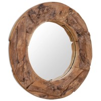 vidaXL Decorative Mirror Teak 31.4