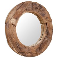 vidaXL Decorative Mirror Teak 31.4