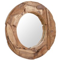 vidaXL Decorative Mirror Teak 31.4