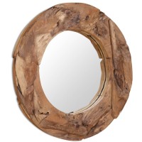 vidaXL Decorative Mirror Teak 31.4