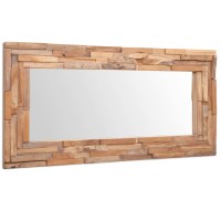 vidaXL Decorative Mirror Teak 47.2