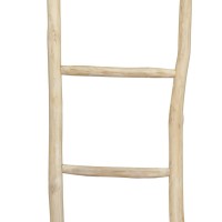 vidaXL Towel Ladder with 5 Rungs Teak 17.7