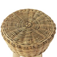 vidaXL Bar Stools 2 pcs Natural Rattan