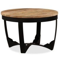 vidaXL Coffee Table Solid Rough Mango Wood 23.6