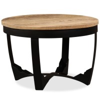 vidaXL Coffee Table Solid Rough Mango Wood 23.6