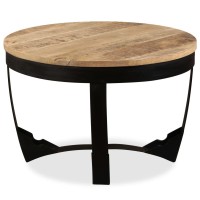 vidaXL Coffee Table Solid Rough Mango Wood 23.6