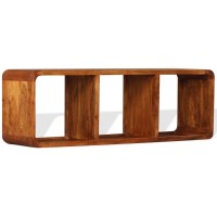 vidaXL TV Stand Solid Wood with Honey Finish 47.2