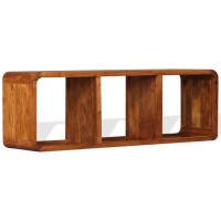 vidaXL TV Stand Solid Wood with Honey Finish 47.2