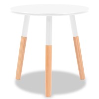 vidaXL Side Table Set 2 Pieces Solid Pinewood White