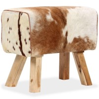 vidaXL Stool Genuine Goat Leather 23.6