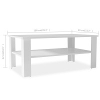 vidaXL Coffee Table Engineered Wood 39.4