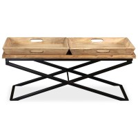 vidaXL Coffee Table Solid Mango Wood 43.3