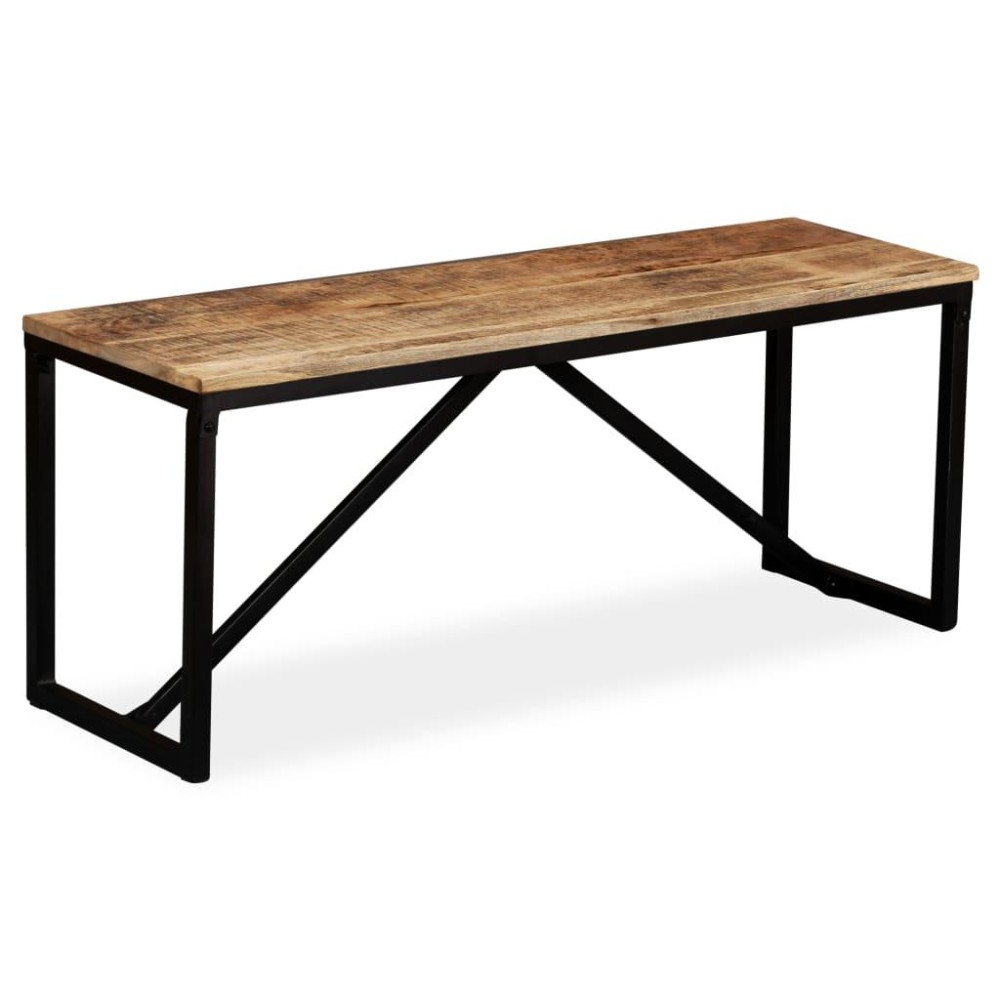 Vidaxl Bench Solid Mango Wood 43.3X13.8X17.7