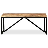 Vidaxl Bench Solid Mango Wood 43.3X13.8X17.7