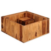 vidaXL Coffee Table Solid Sheesham Wood 27.6