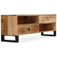 Vidaxl Tv Cabinet Solid Mango Wood 47.2X11.8X15.7