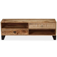 Vidaxl Tv Cabinet Solid Mango Wood 47.2X11.8X15.7