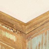vidaXL Storage Bench Solid Reclaimed Wood 31.5