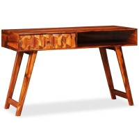 Vidaxl Writing Table Solid Sheesham Wood 46.5X19.7X29.9