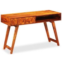 Vidaxl Writing Table Solid Sheesham Wood 46.5X19.7X29.9