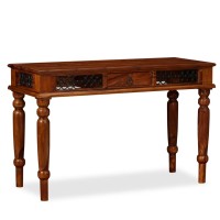 vidaXL Writing Table Solid Sheesham Wood 47.2