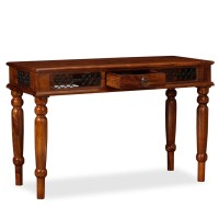 vidaXL Writing Table Solid Sheesham Wood 47.2