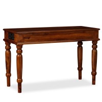 vidaXL Writing Table Solid Sheesham Wood 47.2