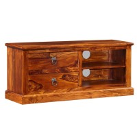 Vidaxl Tv Cabinet Solid Sheesham Wood 35.4X11.8X15.7