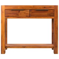 vidaXL Console Table Solid Acacia Wood 33.8