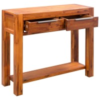 vidaXL Console Table Solid Acacia Wood 33.8