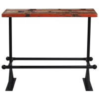 Vidaxl Bar Table Solid Reclaimed Wood Multicolor 47.2X23.6X42.1