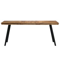 vidaXL Dining Table Reclaimed Teak and Steel 70.8