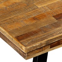 vidaXL Dining Table Reclaimed Teak and Steel 70.8