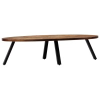 vidaXL Coffee Table Solid Reclaimed Teak Oval 47.2