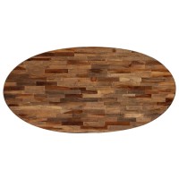 vidaXL Coffee Table Solid Reclaimed Teak Oval 47.2