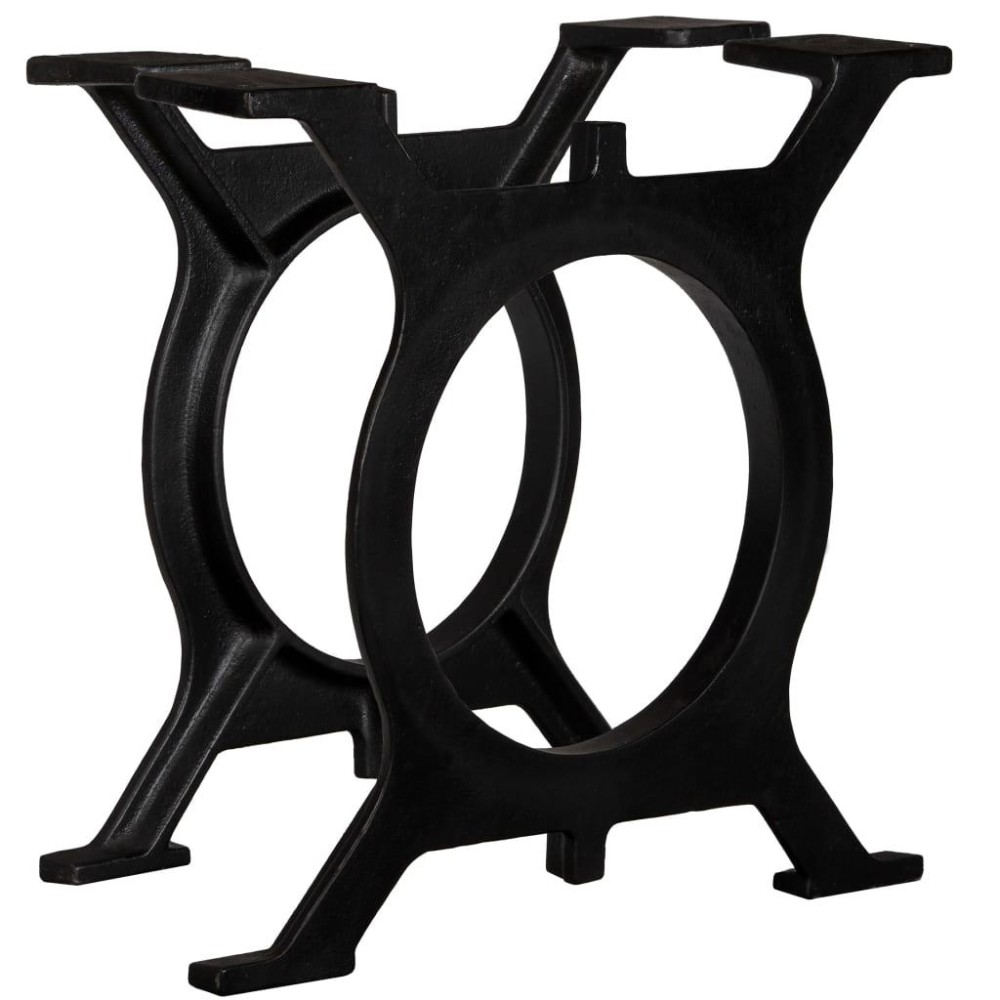 Vidaxl Coffee Table Legs 2 Pcs O-Frame Cast Iron