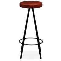 Vidaxl Bar Stools 2 Pcs Real Leather