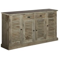 vidaXL Sideboard Solid Mindi Wood 57.1