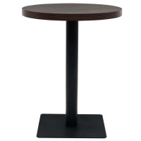 vidaXL Bistro Table MDF and Steel Round 23.6