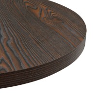 vidaXL Bistro Table MDF and Steel Round 23.6