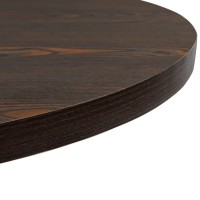 vidaXL Bistro Table MDF and Steel Round 31.5