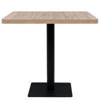 vidaXL Bistro Table MDF and Steel Square 31.5