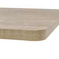 vidaXL Bistro Table MDF and Steel Square 31.5